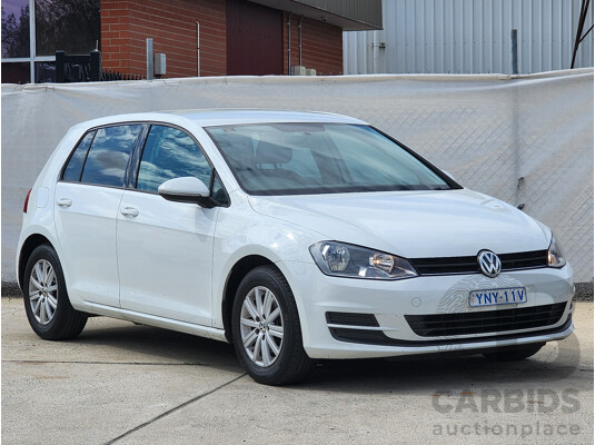 7/2015 Volkswagen Golf 92 TSI Trendline AU MY16 5d Hatchback White 1.4L