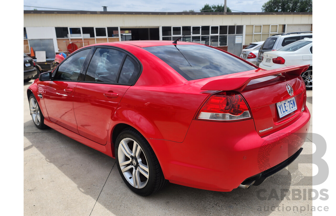 4/2008 Holden Commodore SV6 VE MY08 4d Sedan Red 3.6L