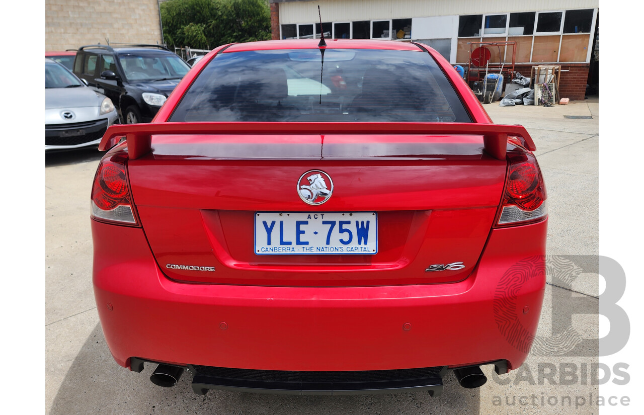 4/2008 Holden Commodore SV6 VE MY08 4d Sedan Red 3.6L