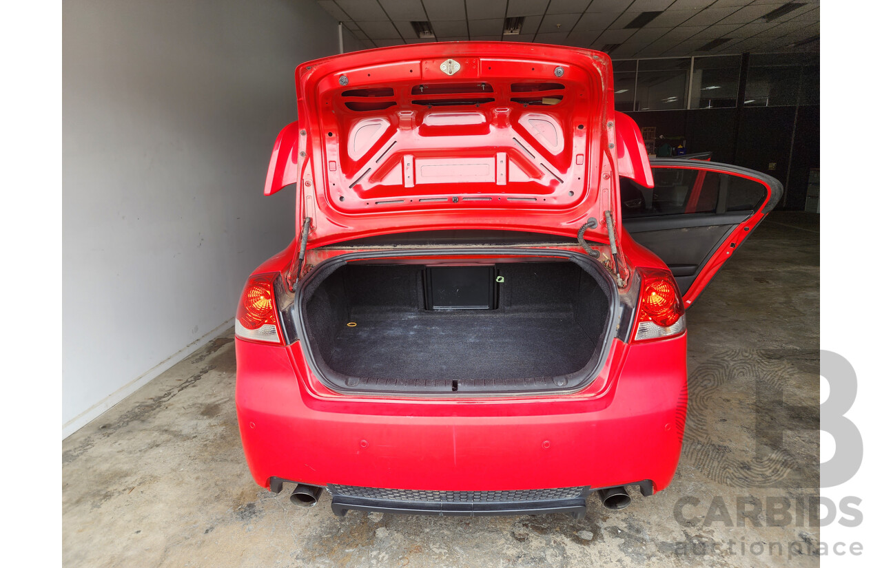 4/2008 Holden Commodore SV6 VE MY08 4d Sedan Red 3.6L