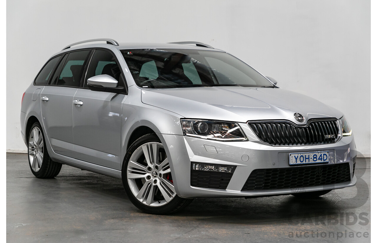 3/2014 Skoda Octavia RS 135 TDI NE 4d Wagon Brilliant Silver Metallic Turbo Diesel 2.0L