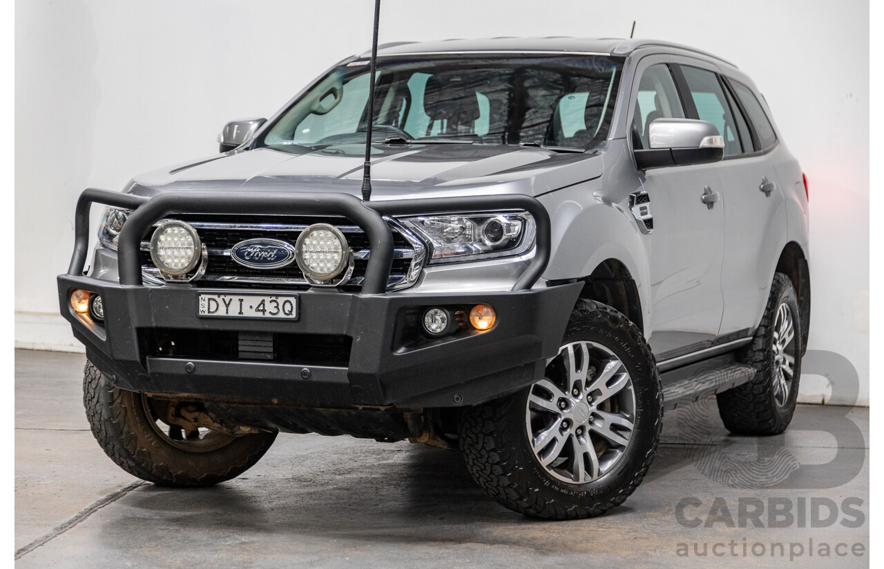 8/2018 Ford Everest Trend UA II (AWD) MY19 4d Wagon Aluminium Metallic Bi-Turbo Diesel 2.0L - 7 Seater