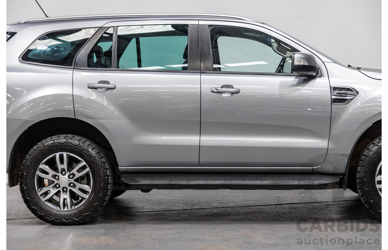 8/2018 Ford Everest Trend UA II (AWD) MY19 4d Wagon Aluminium Metallic Bi-Turbo Diesel 2.0L - 7 Seater