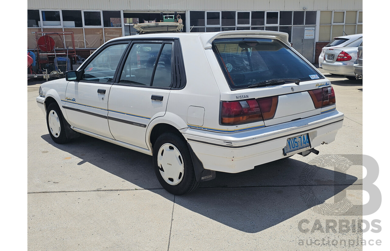 10/1990 Nissan Pulsar Q  5d Hatchback White 1.8L