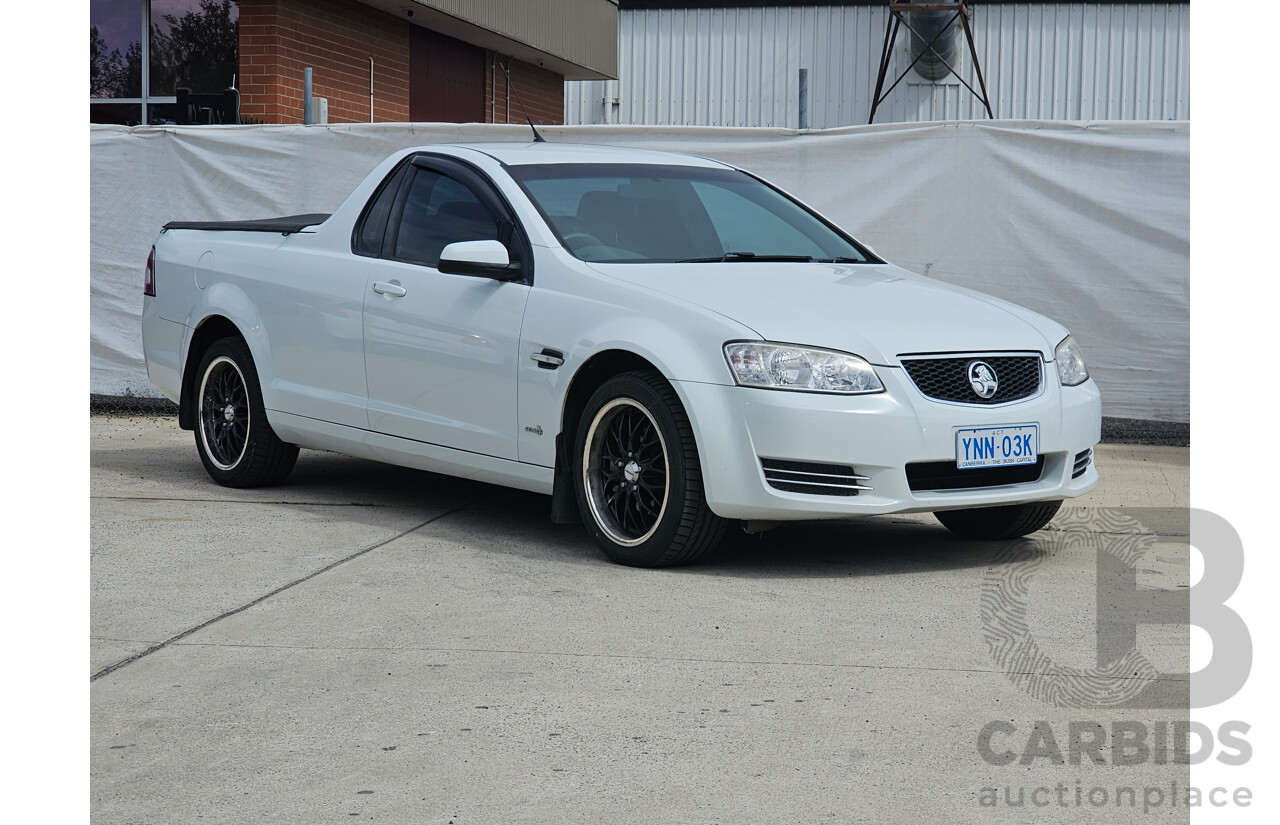 1/2012 Holden Commodore Omega VE II MY12 Utility White 3.0L