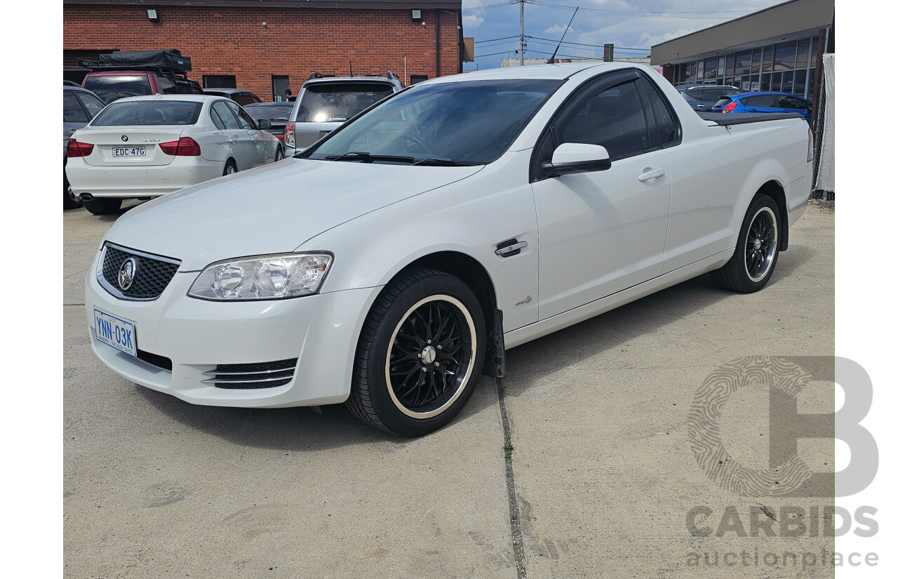 1/2012 Holden Commodore Omega VE II MY12 Utility White 3.0L