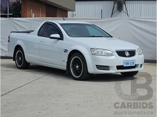 1/2012 Holden Commodore Omega VE II MY12 Utility White 3.0L