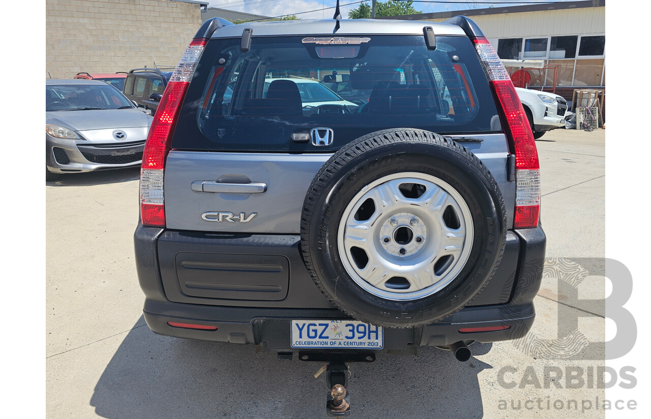 9/2006 Honda CRV (4x4) 2005 UPGRADE 4d Wagon Silver 2.4L