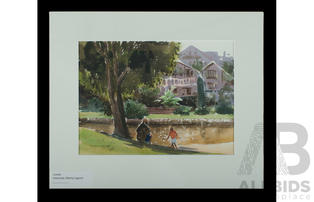 WAITE, Allan (1924-2010) (2)'Interlude, Manly Lagoon;' & 'The Playground, Manly Lagoon'