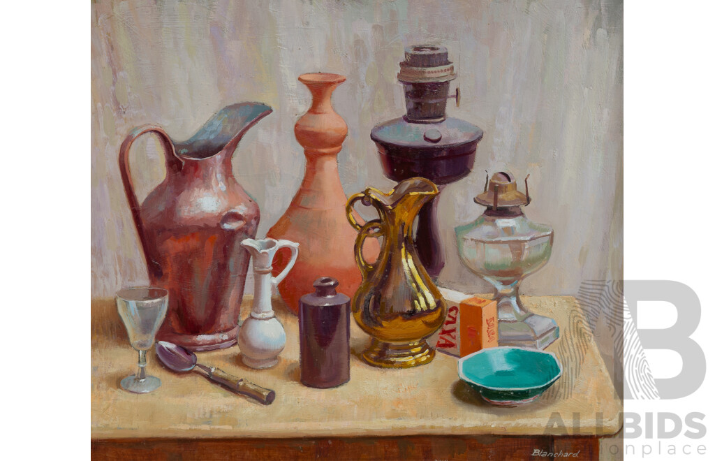 BLANCHARD, Brian (1934-2015) 'Jugs and Lamps' 