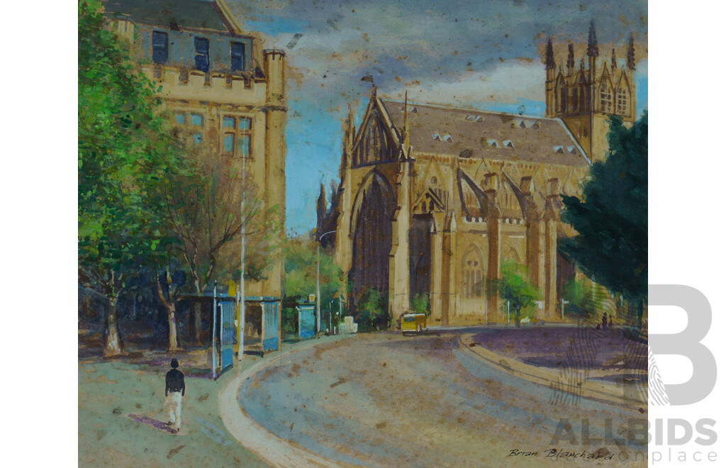 BLANCHARD, Brian (1934-2015) (2) 'Paddington Town Hall' ; and 'St Mary's Cathedral [Sydney]'