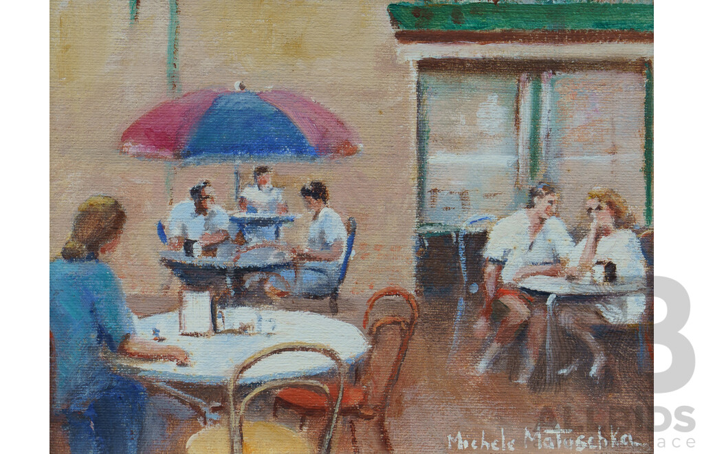 MATUSCHKA, Michele (working 1980s) 'Coffee at the Rocks' 