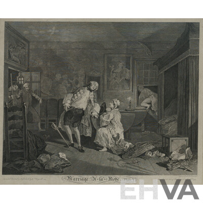 HOGARTH, William (British 1697-1764) (6) 'Marriage A La Mode' 