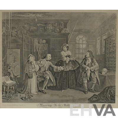 HOGARTH, William (British 1697-1764) (6) 'Marriage A La Mode' 