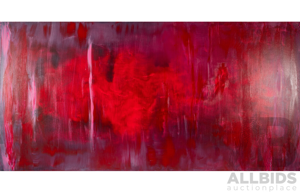 Artist Unknown, (20th Century), Abstract Landscape, Acrylic on Canvas, 92 x 183 cm