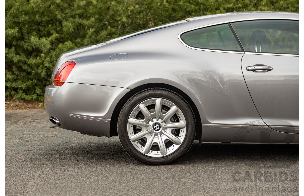 10/2004 Bentley Continental GT (AWD) 3W 2d Coupe Silver Metallic Twin Turbo V12 6.0L