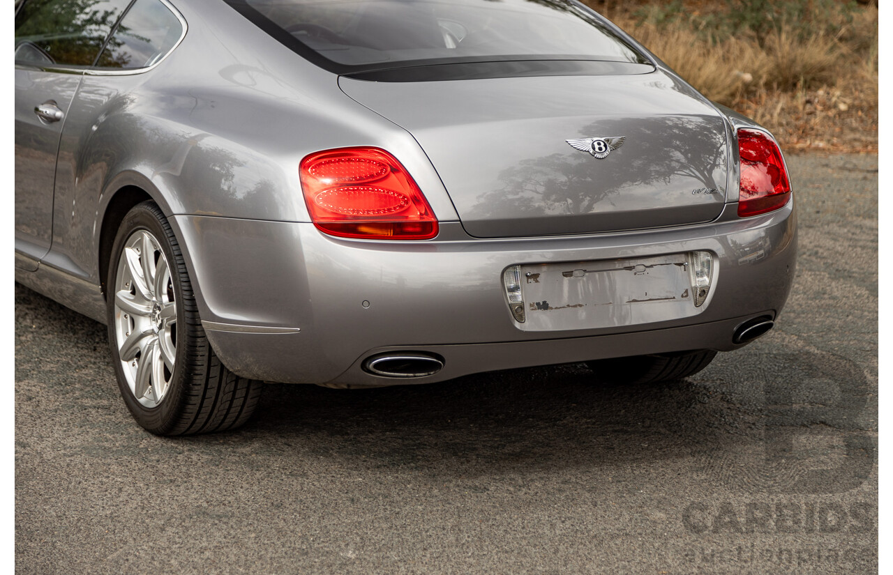 10/2004 Bentley Continental GT (AWD) 3W 2d Coupe Silver Metallic Twin Turbo V12 6.0L