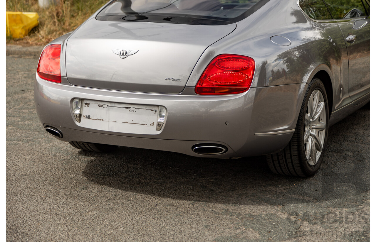 10/2004 Bentley Continental GT (AWD) 3W 2d Coupe Silver Metallic Twin Turbo V12 6.0L