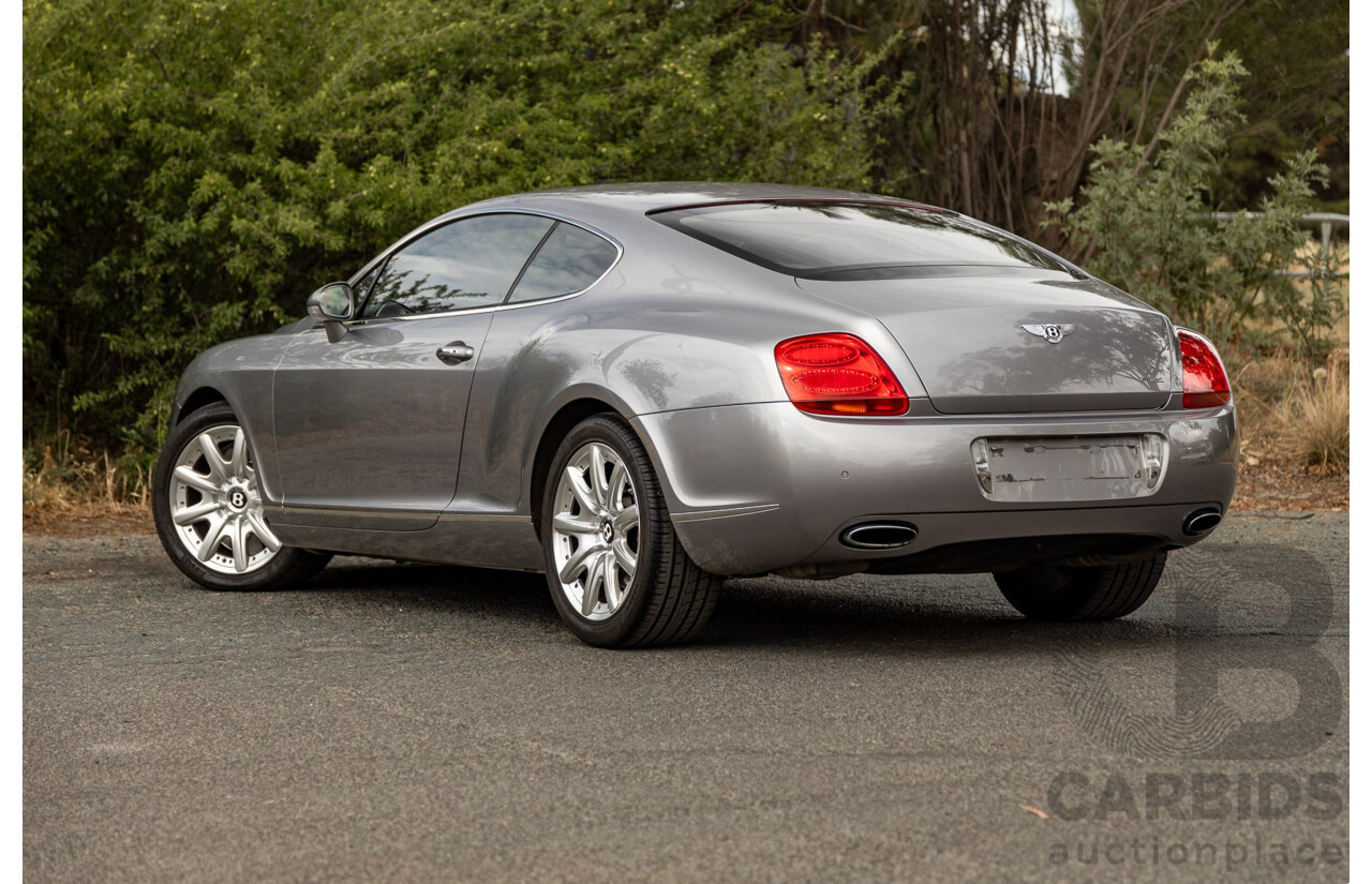 10/2004 Bentley Continental GT (AWD) 3W 2d Coupe Silver Metallic Twin Turbo V12 6.0L