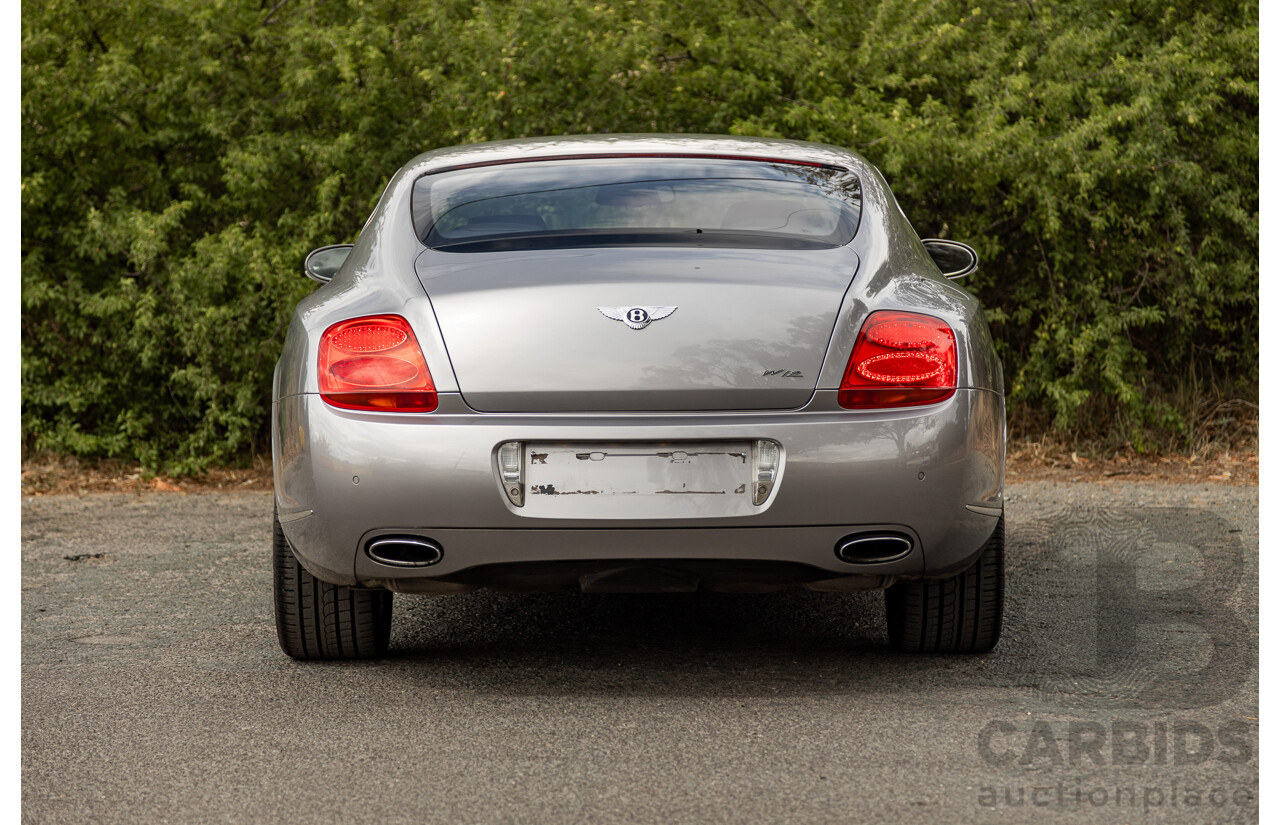 10/2004 Bentley Continental GT (AWD) 3W 2d Coupe Silver Metallic Twin Turbo V12 6.0L