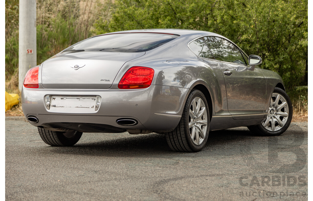 10/2004 Bentley Continental GT (AWD) 3W 2d Coupe Silver Metallic Twin Turbo V12 6.0L