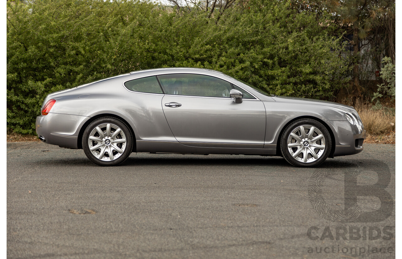 10/2004 Bentley Continental GT (AWD) 3W 2d Coupe Silver Metallic Twin Turbo V12 6.0L