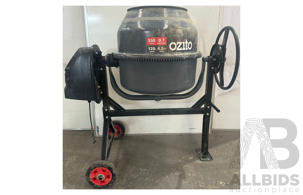 Ozito 120L 550W Cement Mixer