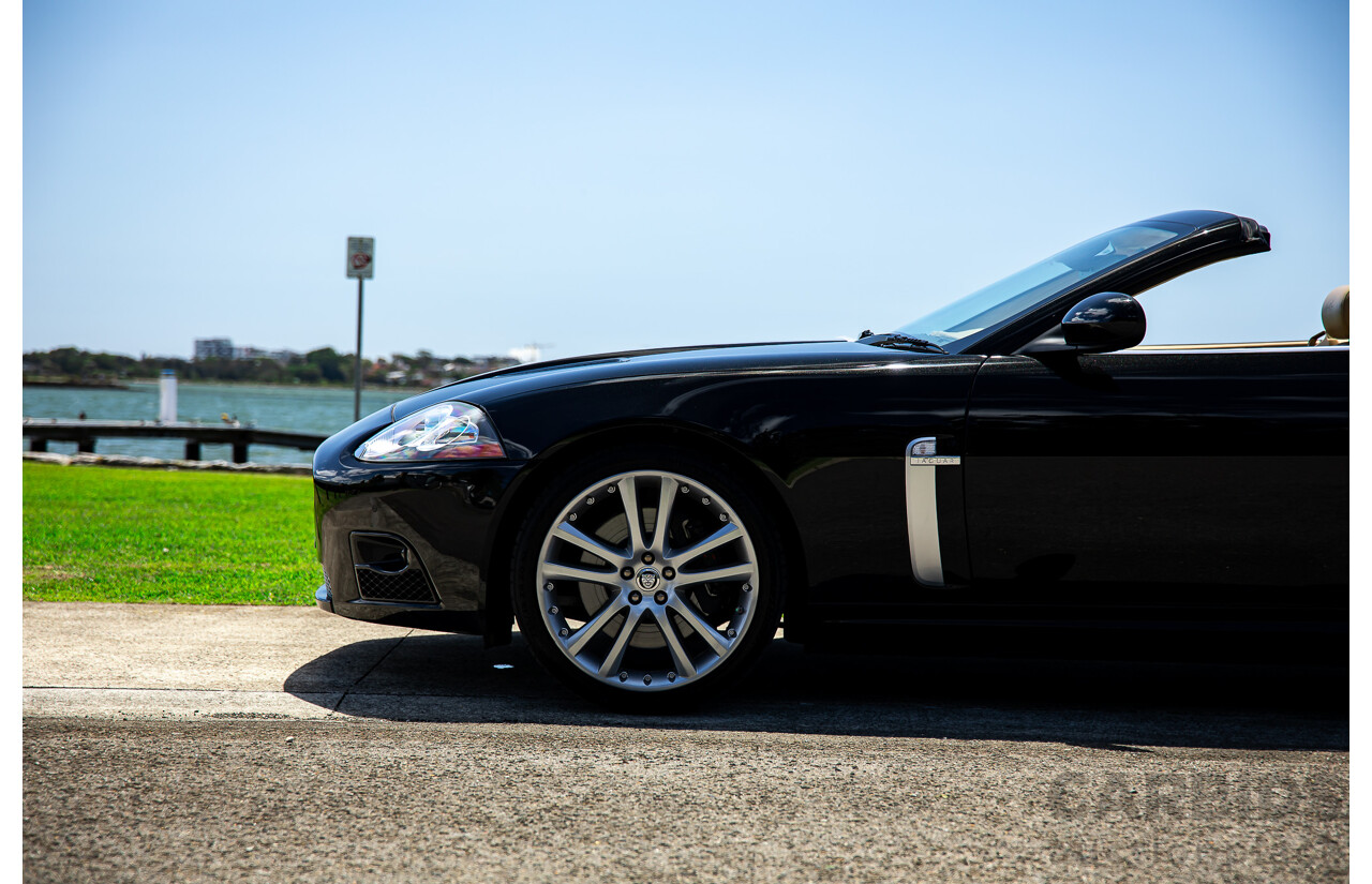 6/2009 Jaguar XKR X150 2d Convertible Ultimate Black Metallic Supercharged V8 4.2L