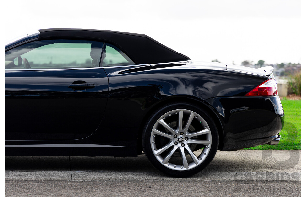 6/2009 Jaguar XKR X150 2d Convertible Ultimate Black Metallic Supercharged V8 4.2L