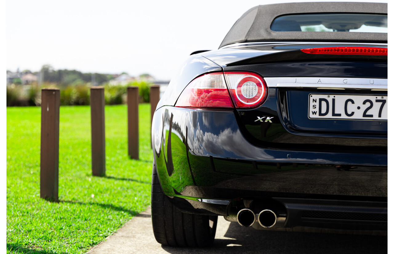 6/2009 Jaguar XKR X150 2d Convertible Ultimate Black Metallic Supercharged V8 4.2L