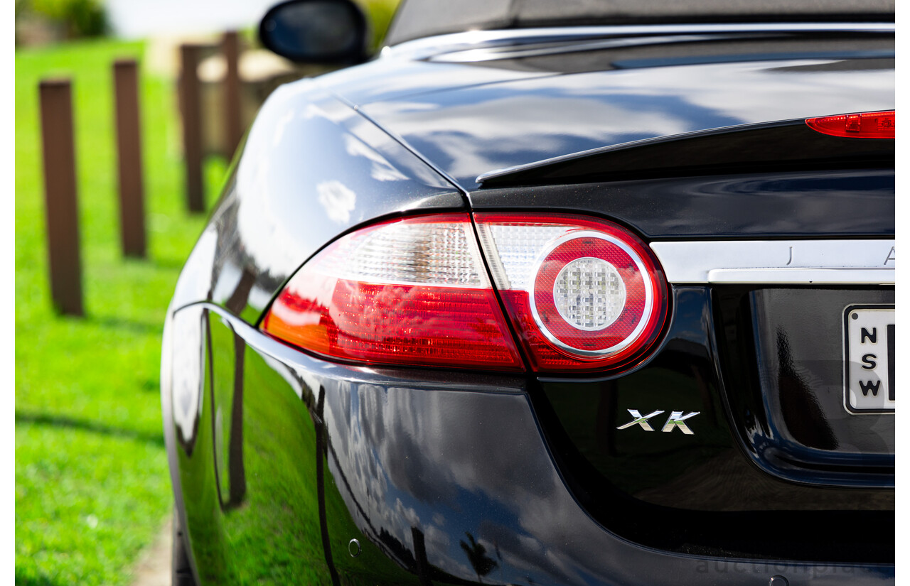 6/2009 Jaguar XKR X150 2d Convertible Ultimate Black Metallic Supercharged V8 4.2L