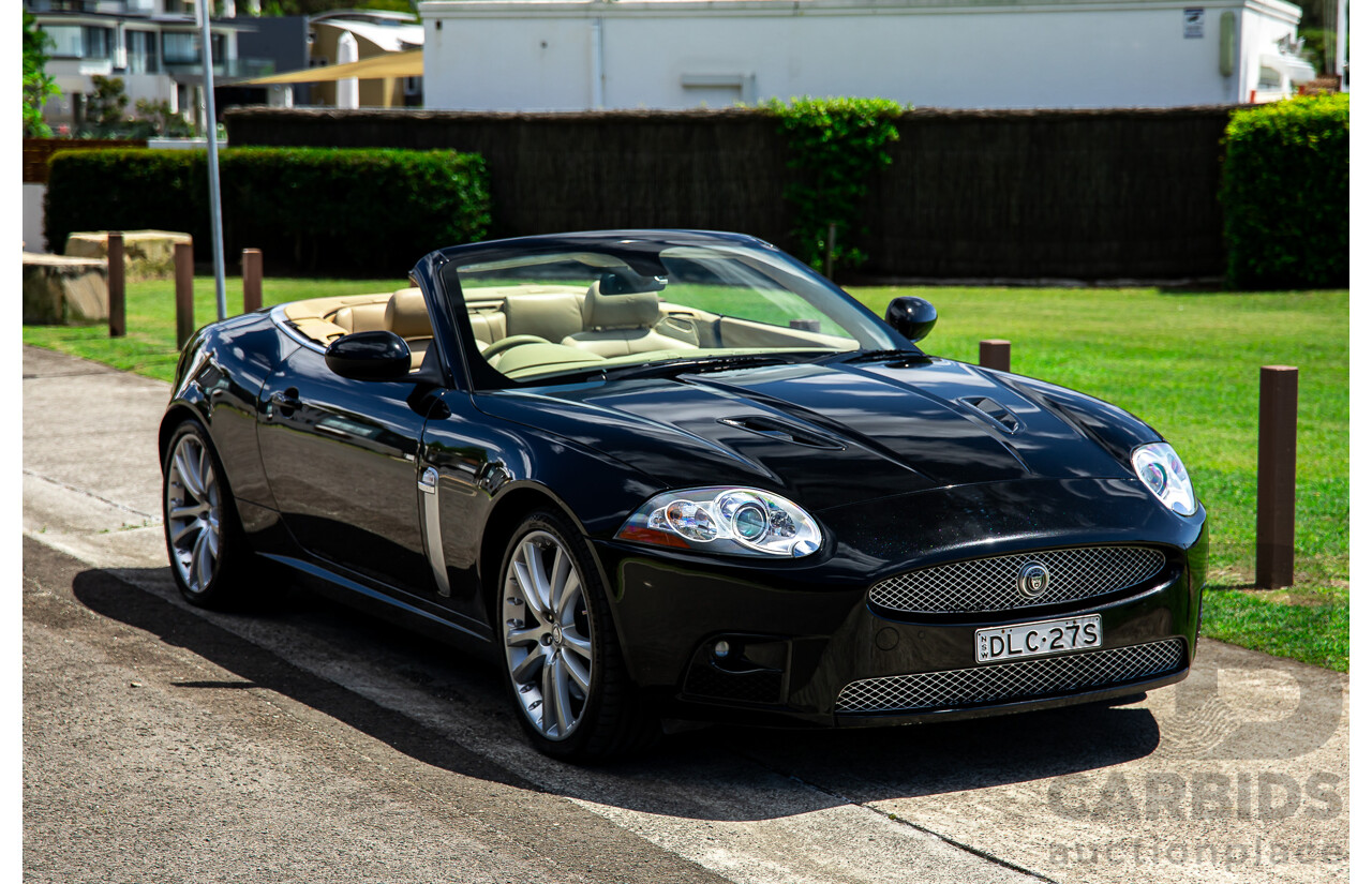 6/2009 Jaguar XKR X150 2d Convertible Ultimate Black Metallic Supercharged V8 4.2L