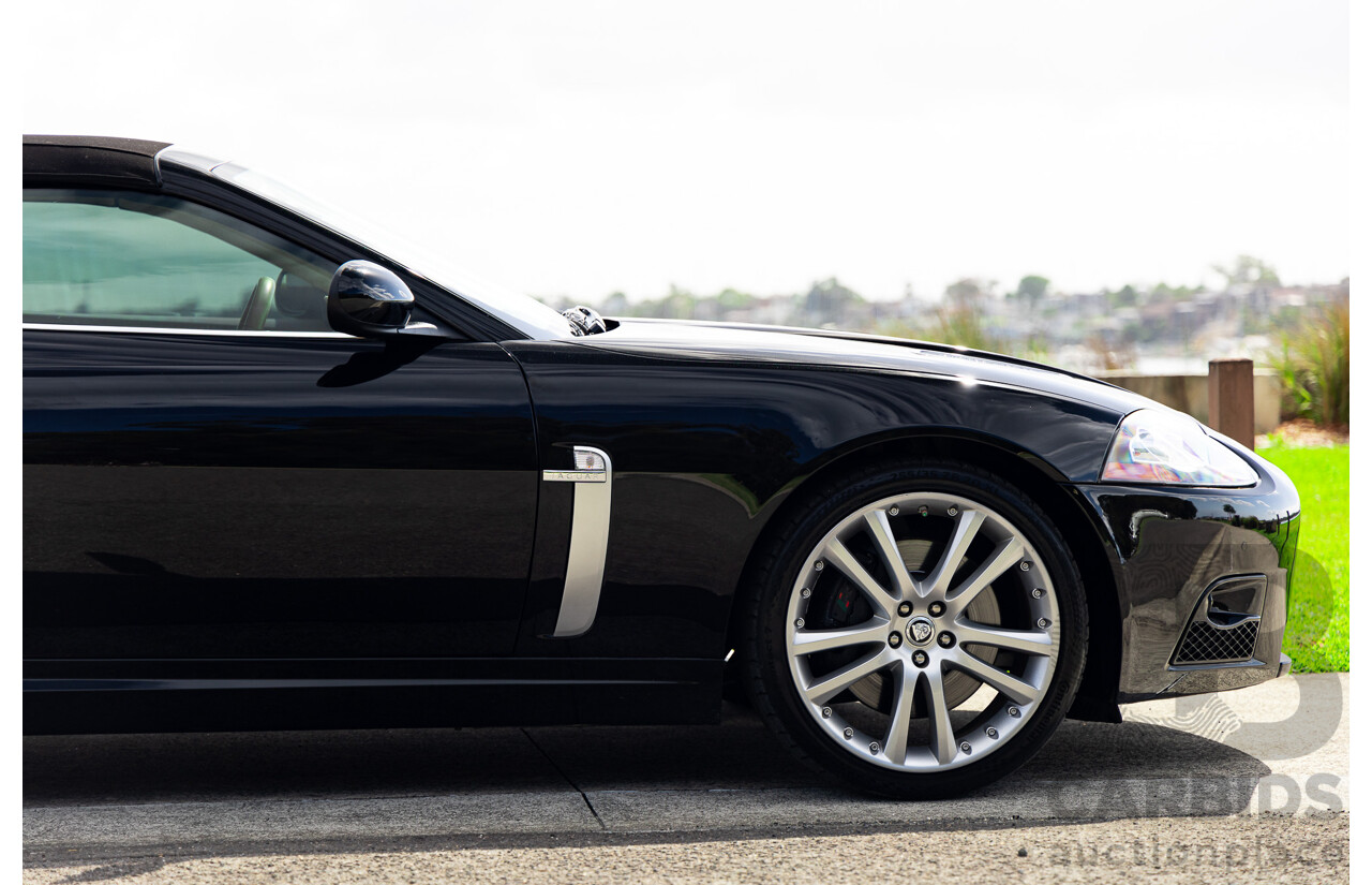 6/2009 Jaguar XKR X150 2d Convertible Ultimate Black Metallic Supercharged V8 4.2L