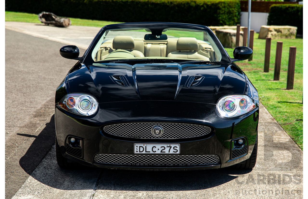 6/2009 Jaguar XKR X150 2d Convertible Ultimate Black Metallic Supercharged V8 4.2L