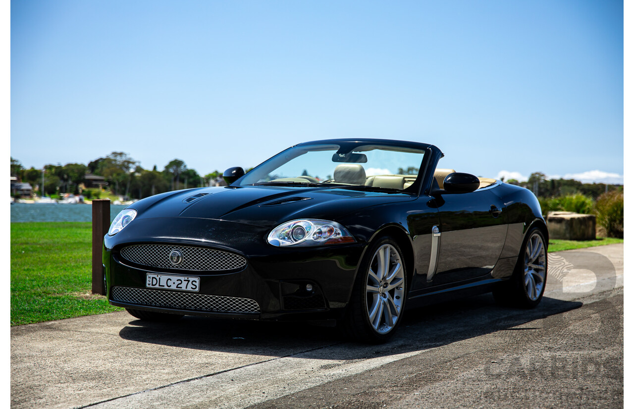 6/2009 Jaguar XKR X150 2d Convertible Ultimate Black Metallic Supercharged V8 4.2L