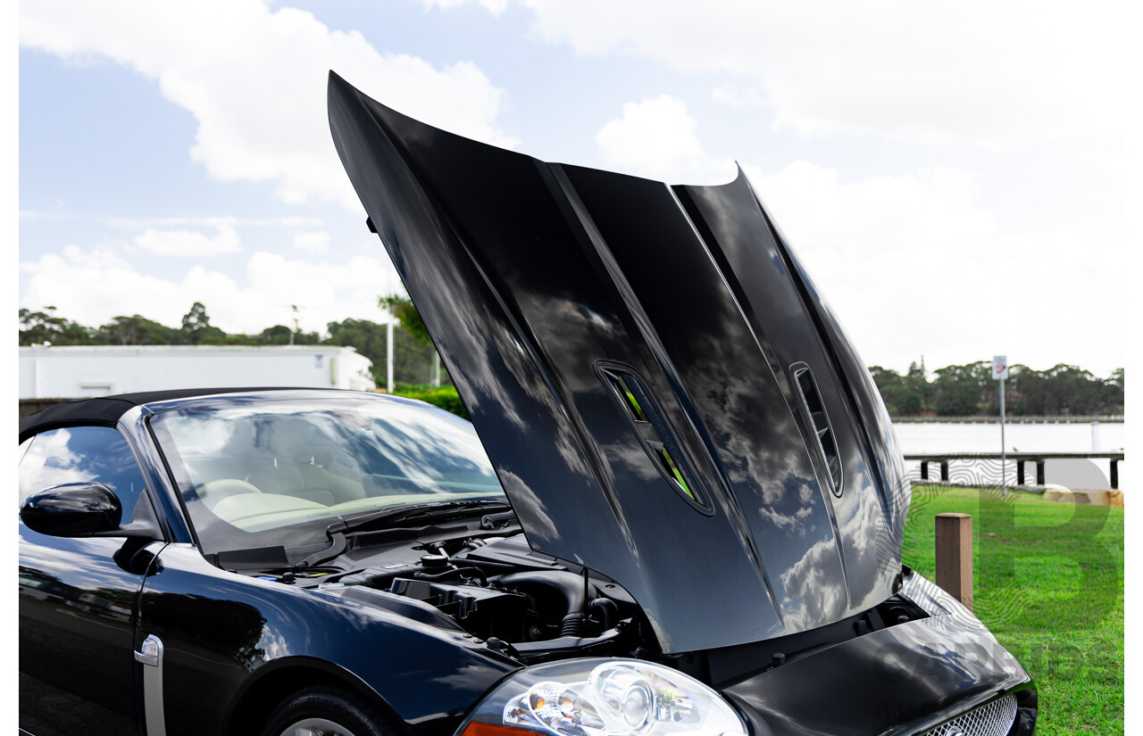 6/2009 Jaguar XKR X150 2d Convertible Ultimate Black Metallic Supercharged V8 4.2L