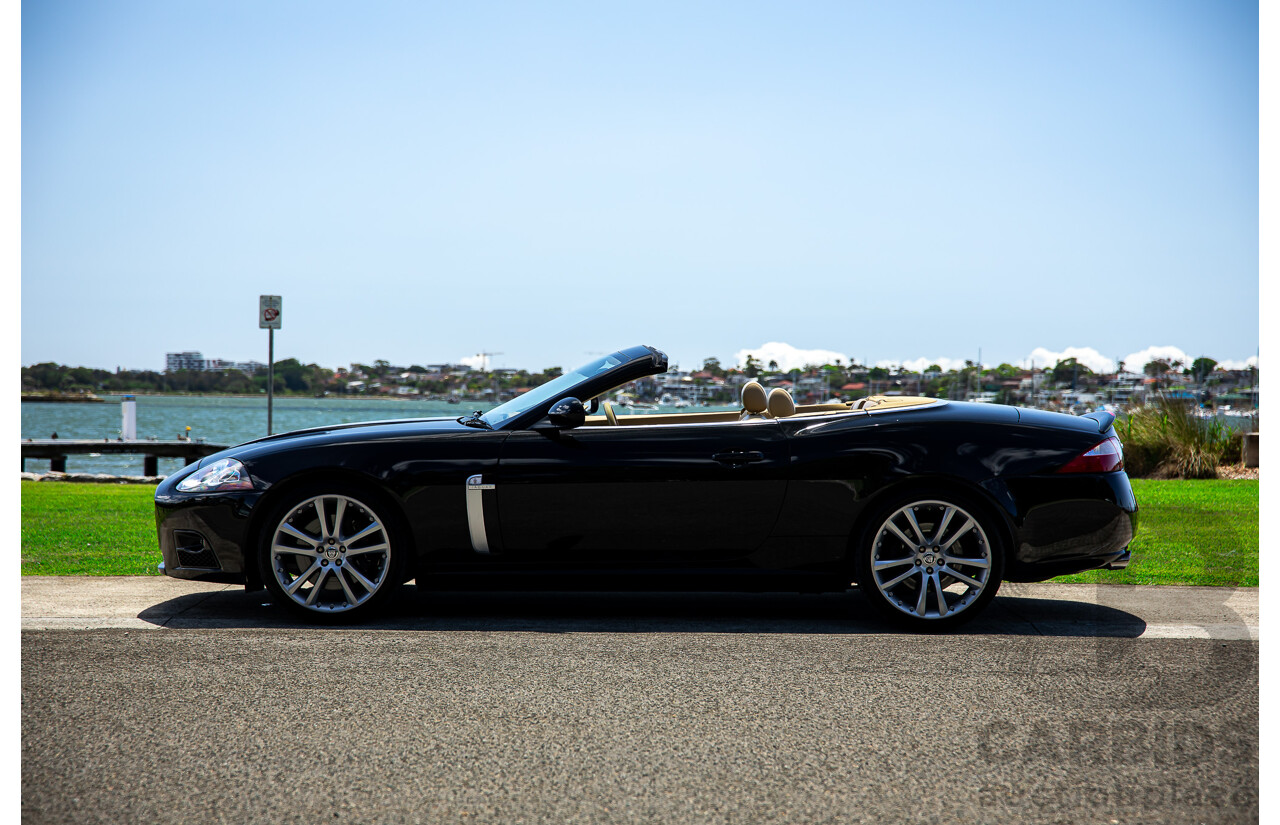 6/2009 Jaguar XKR X150 2d Convertible Ultimate Black Metallic Supercharged V8 4.2L