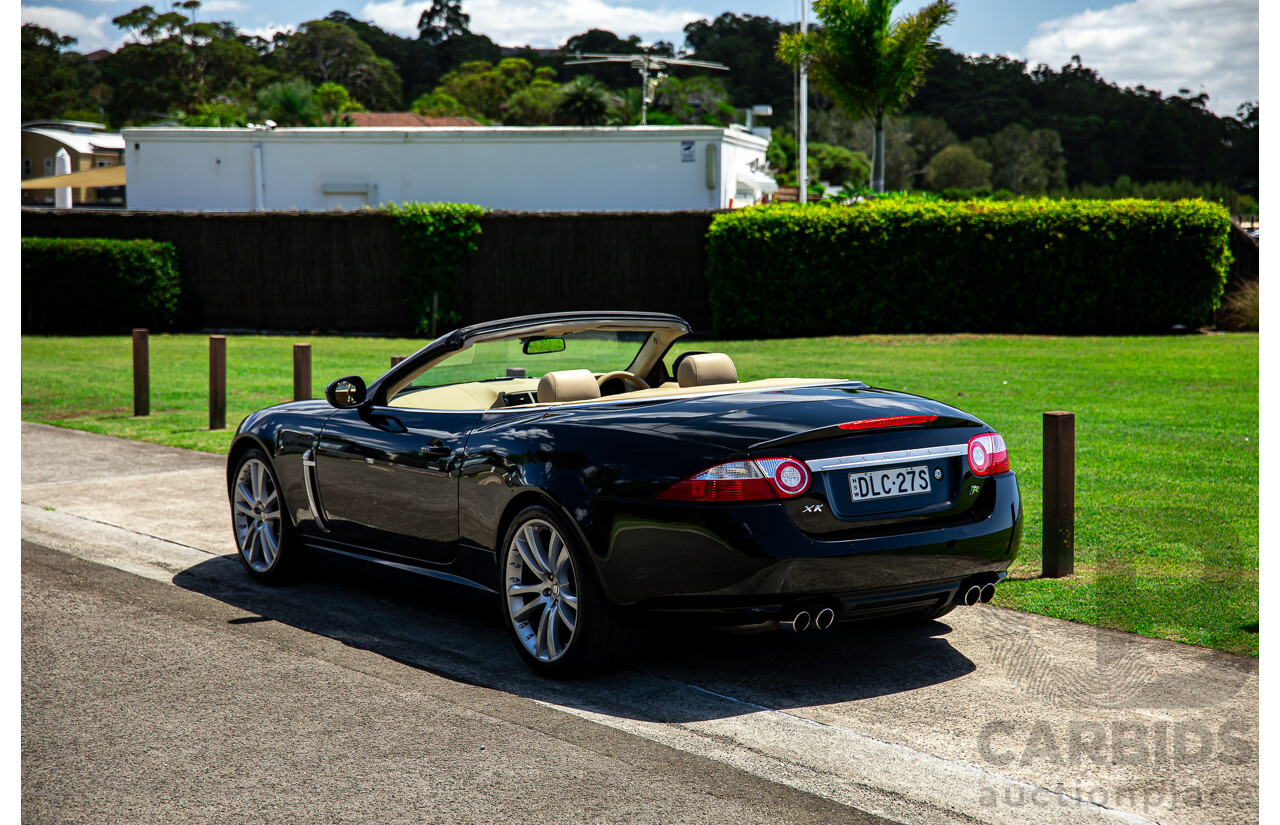 6/2009 Jaguar XKR X150 2d Convertible Ultimate Black Metallic Supercharged V8 4.2L