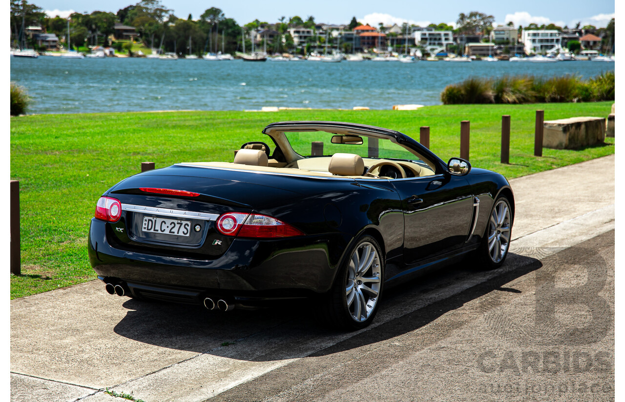 6/2009 Jaguar XKR X150 2d Convertible Ultimate Black Metallic Supercharged V8 4.2L