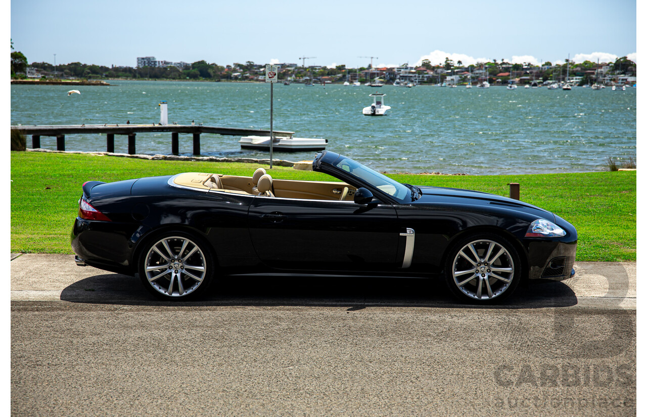 6/2009 Jaguar XKR X150 2d Convertible Ultimate Black Metallic Supercharged V8 4.2L