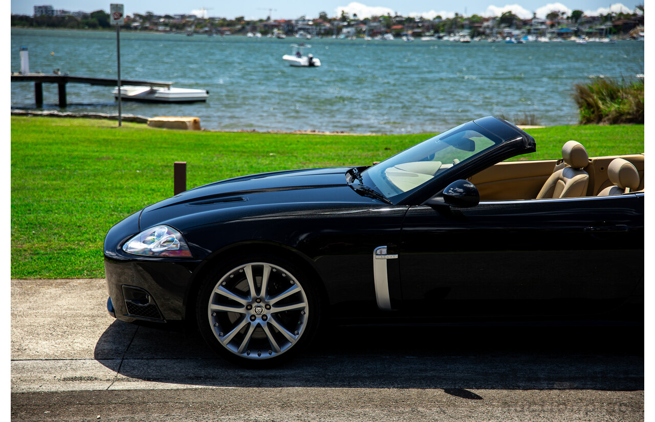 6/2009 Jaguar XKR X150 2d Convertible Ultimate Black Metallic Supercharged V8 4.2L