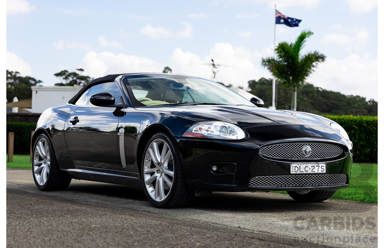 6/2009 Jaguar XKR X150 2d Convertible Ultimate Black Metallic Supercharged V8 4.2L