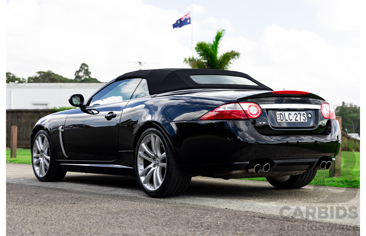 6/2009 Jaguar XKR X150 2d Convertible Ultimate Black Metallic Supercharged V8 4.2L