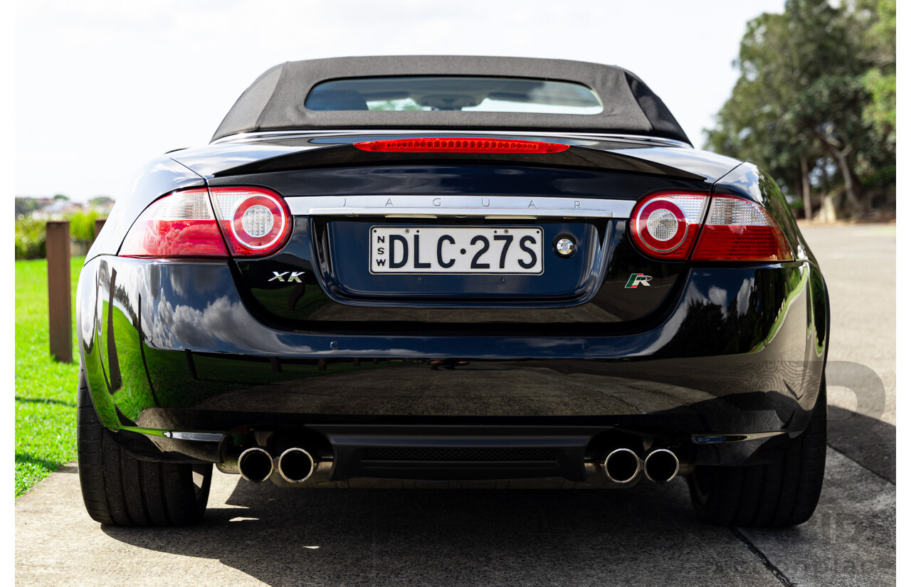 6/2009 Jaguar XKR X150 2d Convertible Ultimate Black Metallic Supercharged V8 4.2L