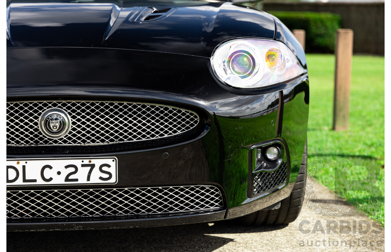 6/2009 Jaguar XKR X150 2d Convertible Ultimate Black Metallic Supercharged V8 4.2L