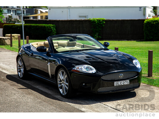 6/2009 Jaguar XKR X150 2d Convertible Ultimate Black Metallic Supercharged V8 4.2L