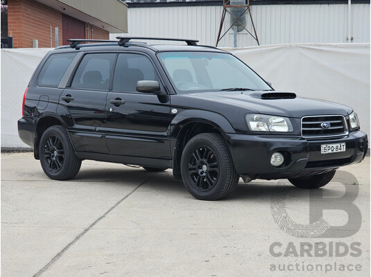 7/2004 Subaru Forester XT Luxury MY04 4d Wagon Black 2.5L