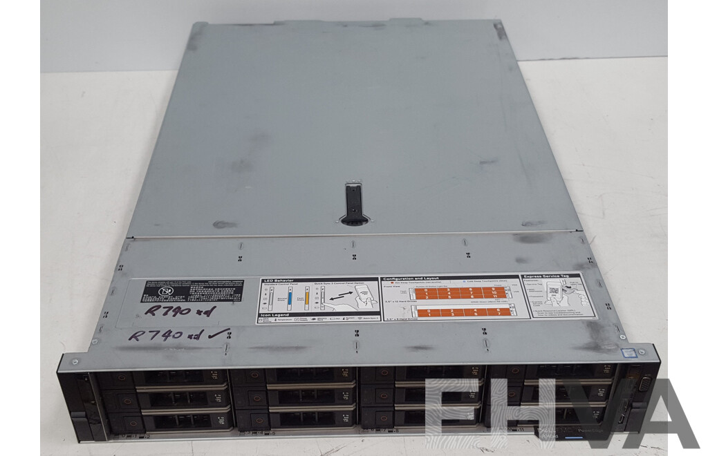 Dell EMC PowerEdge R740xd Intel Xeon SILVER (4114) 2.20GHz-3.00GHz 10-Core CPU 2RU Server w/ 32GB DDR4