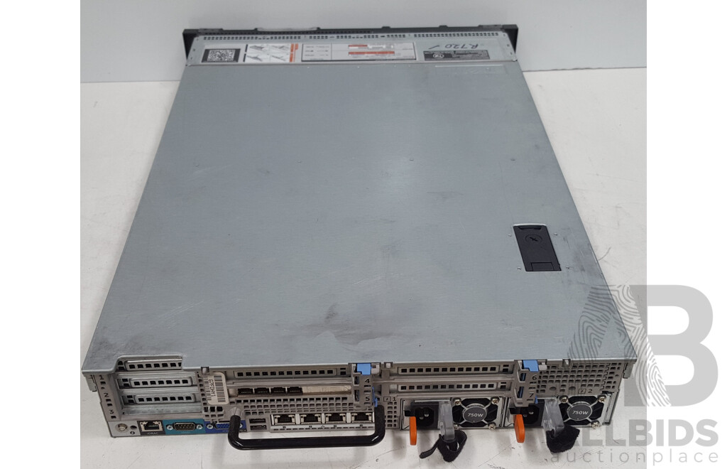 Dell PowerEdge R720 Dual Intel Xeon (E5-2650 0) 2.00GHz-2.80GHz 8-Core CPU 2RU Server w/ 128GB DDR3