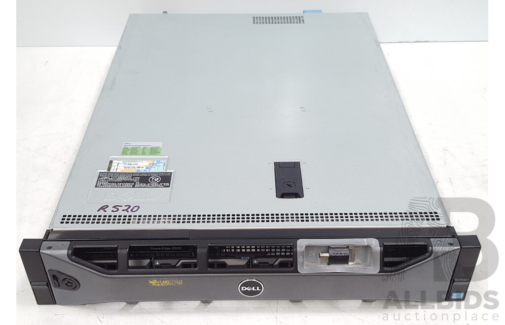 Dell PowerEdge R520 Dual Intel Xeon (E5-2407 0) 2.20GHz 4-Core CPU 2RU Server w/ 16GB DDR3